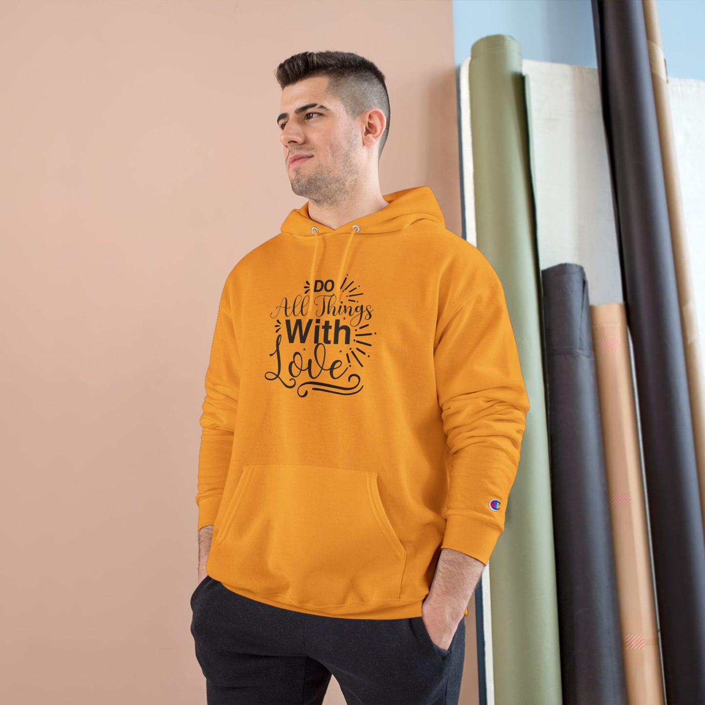 Love Champion Hoodie, Inspirational Sweatshirt, Motivational Pullover, Cozy Jumper, Positive Vibes Clothing
