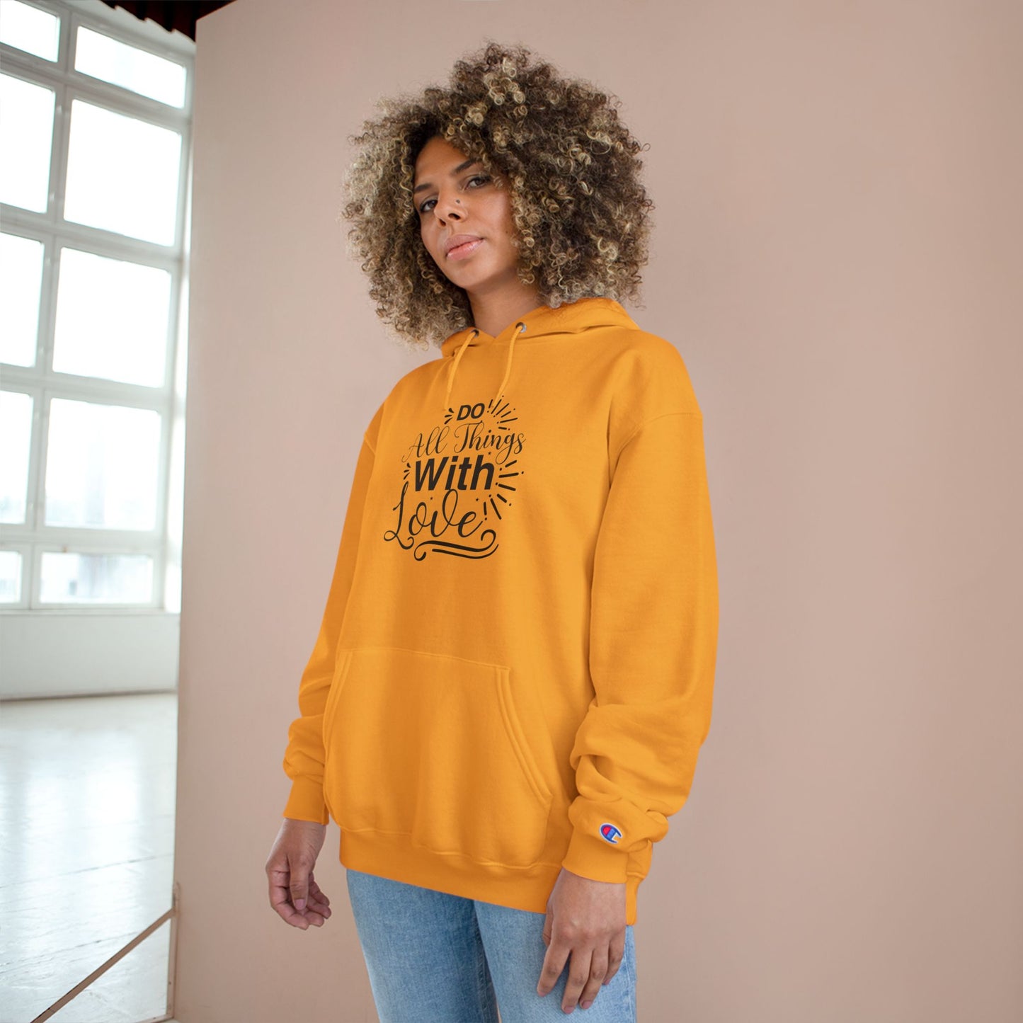 Love Champion Hoodie, Inspirational Sweatshirt, Motivational Pullover, Cozy Jumper, Positive Vibes Clothing