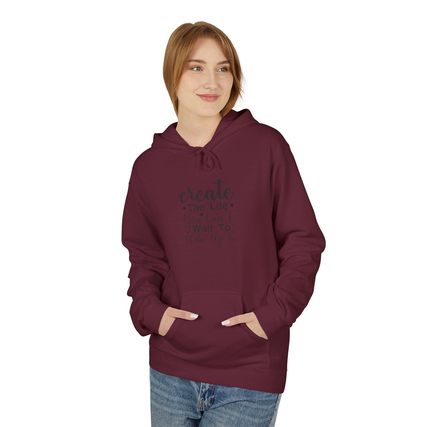 Positive Vibes Unisex Hoodie, Inspirational Quote Sweatshirt, Motivational Hooded Jumper, Cozy Pullover, Life Goals Graphic Sweater